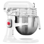 Mixer cu bol 6.9L, Professional, White - KitchenAid, KitchenAid