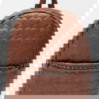 Francesca Rossi, Rucsac de piele ecologica cu garnituri cusute, Maro scortisoara