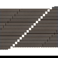 Gossi placi de pardoseala, 6 buc., maro inchis, 60x30cm, wpc, 1,08 m2, Gossi