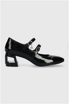 Pantofi Mary Jane de piele, Karl Lagerfeld
