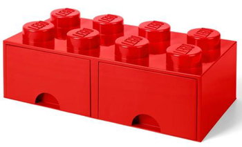 Cutie depozitare LEGO 2x4 cu sertare rosu 40061730, 