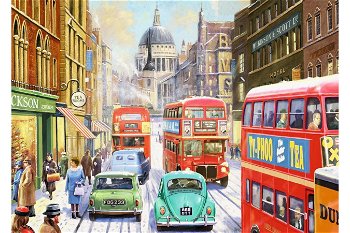 Puzzle Jumbo - Kevin Walsh: Snow in London City, 1.000 piese (11192), Jumbo