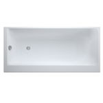 Cada baie incastrata Cersanit Smart, 170 x 80 cm, orientare dreapta, alb lucios, Cersanit