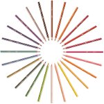 Creioane colorate BIC Kids Evolution Stripes, 24 buc/set, BIC