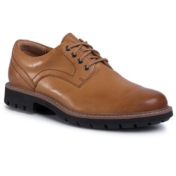 Pantofi CLARKS - Batcombe Hall 261410227 Tan Leather