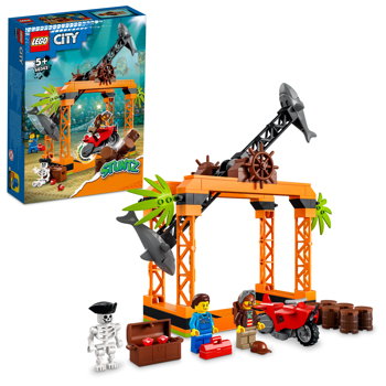 LEGO\u00ae City Kaskaderski atak rekina - wyzwanie kaskaderskie 60342