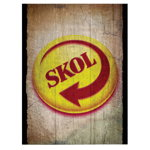 Tablou poster logo bere Skol - Material produs:: Tablou canvas pe panza CU RAMA, Dimensiunea:: 50x70 cm, 