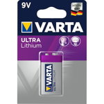Baterie litiu 9 V, 1200 mAh, Varta Professional, Varta