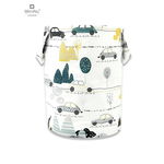 Cos rotund pentru depozitare jucarii, 35x50 cm - Childrens Journey Grey