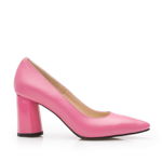 Pantofi eleganți damă din piele naturală - 21174 Roz Box, Raxela