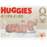 Huggies Extra Care Size 2 scutece de unică folosință 3-6 kg 58 buc, Huggies