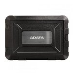 SSD/HDD Enclosure ADATA ED600, 2.5, USB 3.1, Rezistent la apa, Rezistent la praf, Rezistent la socuri, Negru, ADATA
