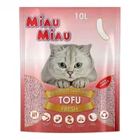 Asternut igienic pentru pisici Miau Miau Tofu Fresh 10L, MiauMiau