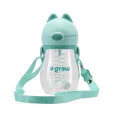 Cana cu pai si curea, tritan, 330 ml, U-Grow