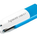 Stick USB Apacer AH357, 64GB, USB 3.0 (Albastru)