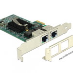 Delock PCI Express Card 2 x Gigabit LAN - adaptor de rețea - PCIe 2.0 - Gigabit Ethernet x 2