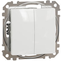 Intrerupator dublu cap scara, 10A, IP20, Alb, Schneider Sedna Design