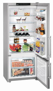 Combina frigorifica Liebherr CNPesf 4613, 420 l, Congelator No Frost, clasa F, Argintiu