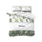 Lenjerie din bumbac pentru pat dublu Pure Cotton Botanical Dreams White