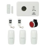 Sistem de alarma wireless PNI SafeHouse PG300 comunicator GSM 2G 3 senzori de miscare si 1 contact magnetic