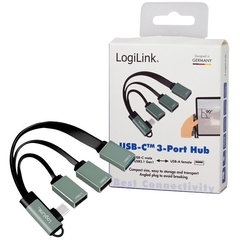 Hub, LogiLink, 3 porturi, USB-C