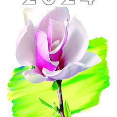 Calendar magnetic 2024 Flori, Crime Scene Press