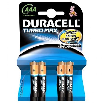 Baterii Duracell Turbo Max AAAK4, 4 buc