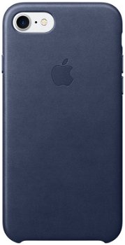 Husa de protectie APPLE pentru iPhone 7, piele, midnight blue