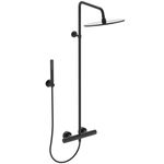 Sistem dus Ideal Standard Ceratherm T 25 BC748XG, baterie termostatata, finisaj negru mat
