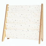 Raft organizator de carti pentru copii, material reciclat Terrazzo Cream, 3 Sprouts, 3 Sprouts