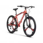Bicicleta MTB-HT Carpat C2799M, Manete Shimano Rotative, Jante Magneziu, Roti 27.5 inch, Cadru Aluminiu, Frane pe Disc fata/spate, Rosu/Alb/Negru, CARPAT