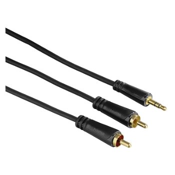 Cablu audio hama Jack 3.5mm la 2xRCA 1.5m