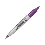 Marker permanent 0.9mm+0.5mm, varf subtire, 2 capete, Sharpie Twin, Sharpie