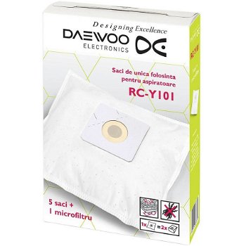 Set Daewoo 5 saci de aspirator + 1 microfiltru RC-Y101