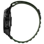 Curea material textil Tech-Protect Nylon Pro compatibila cu Garmin Fenix 3/5X/3HR/5X Plus/6X/6X Pro/7X Green, TECH-PROTECT