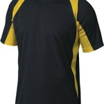 T-Shirt poliester 160G rapid negru galben-L (BALINJGT), Delta Plus