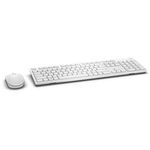 Kit Tastatura + Mouse Wireless Dell Km636, Alb