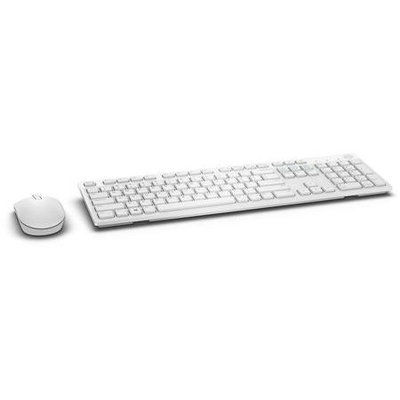 Kit Tastatura + Mouse Dell KM636 wireless US INT layout Alb