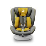 Scaun auto Lionelo Bastiaan One Pozitie de somn, Protectie laterala, Rotire 360 grade, Top Tether, 0-36 Kg, cu Isofix, Conform cu standardul european de securitate ECE R44/04, Galben