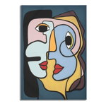Tablou decorativ Faces, Mauro Ferretti, 60x90 cm, canvas, multicolor, Mauro Ferretti