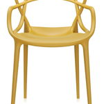 Scaun Kartell Masters design Philippe Starck & Eugeni Quitllet, mustar