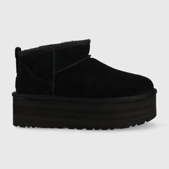 UGG, Ghete slip-on de piele intoarsa Classic Ultra Mini, Maro deschis, 9