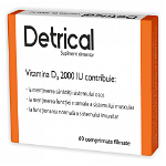 Detrical, Vitamina D 2000 IU, 60cpr, Zdrovit, PLANTECO