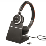 Casti On-Ear Headset Evolve 65 SE UC Duo Stand Negru, Jabra