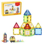 Set de constructie magnetic 3D - 38 piese, MAGPLAYER