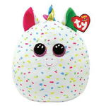 Jucarie de plus TY Squish-a-Boos HARMONIE unicorn alb 22 CM TY 39219, Meteor Cee Rom