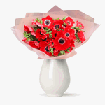 Buchet de 25 de anemone rosii, Floria