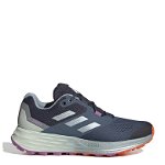 adidas Performance, Pantofi cu garnituri din plasa tricotata pentru alergare Terrex Trail, Albastru prafuit, Argintiu, 6