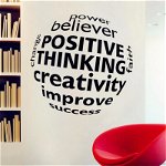 Sticker perete The Power Of Positive Thinking, Sticky Art