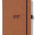 Dingbats A5+ Wildlife Brown Bear Notebook - Graph